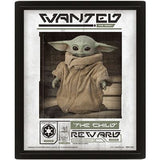 Poster 3D Star Wars Mandalorian - Wanted Child
