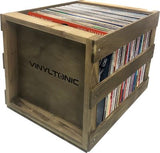 Caixa de Arrumação Vinyl Tonic VT31T para Discos de Vinil - Madeira Natural