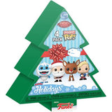 Funko Pocket Pop! Figura de Vinyl Happy Holiday Árvore Rudolph The Red-Nosed Reindeer - Pack 4 Figuras