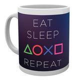 Caneca Playstation - Eat Sleep Repeat