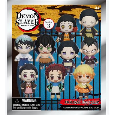 Acessório 3D Bag Clip Demon Slayer: Kimetsu no Yaiba - Series 3 - Monogram | Multiocio - Envio Aleatório
