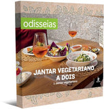 Pack Presente Odisseias - Jantar Vegetariano a Dois | 60 Experiências à Escolha | 2 Pessoas