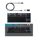 Teclado Mecânico Gaming Logitech G915 TKL Tenkeyless Sem fio RGB