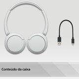 Auscultadores Bluetooth Sony WH-CH520W - Branco