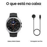 Smartwatch Samsung Galaxy Watch8 Classic LTE 46mm - Prateado/Preto