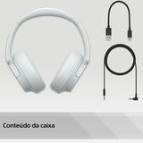 Auscultadores Noise Cancelling Bluetooth Sony WH-CH720NW - Branco