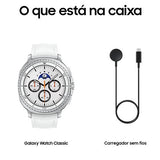 Smartwatch Samsung Galaxy Watch8 Classic 46mm - Prateado/Branco