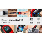 Aspirador Vertical Bosch BCS1041PET Unlimited 10 ProAnimal | Vermelho