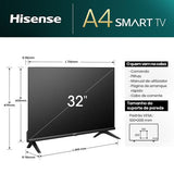 Smart TV Hisense 32 HD 32A4N - 81cm