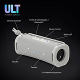 Coluna Portátil Bluetooth SonyField 1 SRS-ULT10W - Branco