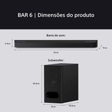 Soundbar Sony HT-B600 - Preto