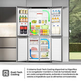 Frigorífico Americano Hisense Rq5P470Seie | 178,5X79,4X69,8 Cm | 483 L | E | Look Inox - Outlet - Grade B