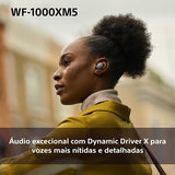 Auriculares Sony True Wireless WF1000XM5 - Prateado