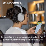 Auscultadores Noise Cancelling Bluetooth Sony WH-1000XM5S - Prateado