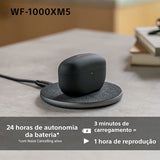 Auriculares Sony True Wireless WF1000XM5 - Prateado