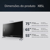 Smart TV Sony 55 LED UHD 4K 55X85L 140cm