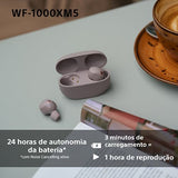 Auriculares True Wireless Bluetooth Sony WF-1000XM5 - Rosa Fumé