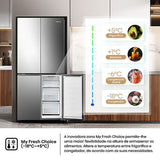 Frigorífico Americano Hisense Rq5P470Seie | 178,5X79,4X69,8 Cm | 483 L | E | Look Inox - Outlet - Grade B