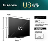 Smart TV Hisense 65 Mini-LED 4K 65U8NQ - 165 cm