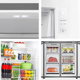 Frigorífico Americano Hisense Rq5P470Seie | 178,5X79,4X69,8 Cm | 483 L | E | Look Inox - Outlet - Grade B