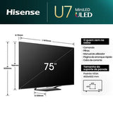 Smart TV Hisense 75 Mini-LED 4K 75U7NQ - 190 cm