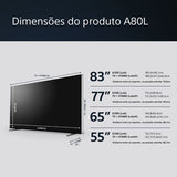 Smart TV Sony 55 OLED UHD 4K 55A80L 140cm