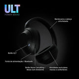 Auscultadores Noise Cancelling Bluetooth Sony ULT Wear WH-ULT900NB - Preto