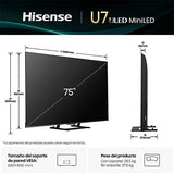 Smart TV Hisense 75 Mini-LED 4K 75U7Q - 189 cm