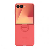 Capa Silicone com Anel Samsung para Z Flip7 - Vermelho