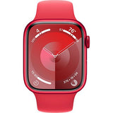 Apple Watch Series 9 GPS 45mm - Alumínio (Product) Red | Bracelete Desportiva (Product) Red - M/L
