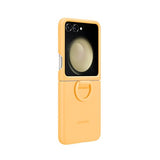 Capa Samsung Galaxy Z Flip5 Silicone Case with Ring Laranja