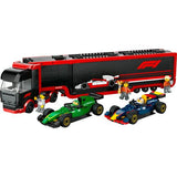 LEGO City 60445 -  Camião com Carros de Fórmula 1® RB20 e AMR24