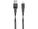 Carregador Isqueiro Rivacase 5 W + Cabo Lightning Preto (VA4215BD2)
