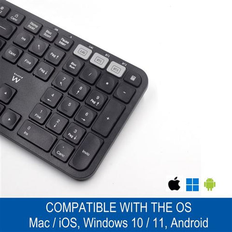 Teclado Ewent EW3277 Wireless/Bluetooth PT