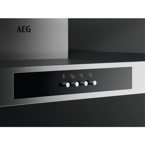 Exaustor de Parede AEG DBB3951M | 89,8x45 cm | 600 m³/h | 68 dB | C | Aço inoxidável