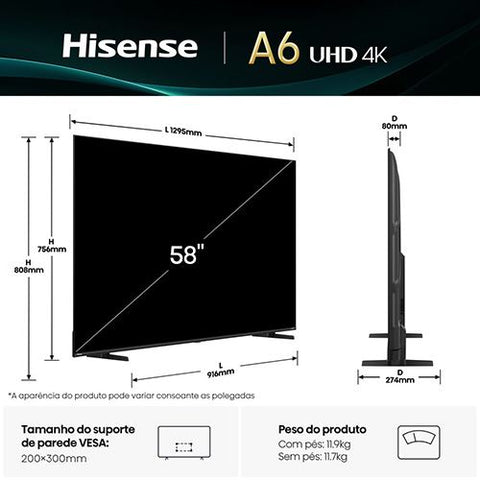 Smart TV Hisense 58