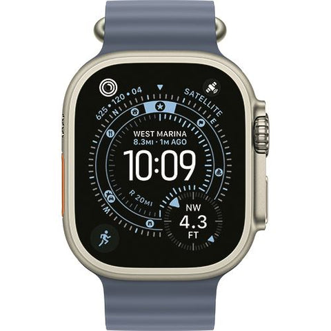 Apple Watch Ultra 3 Cellular - 49mm - Titânio natural | Band - Azul-âncora