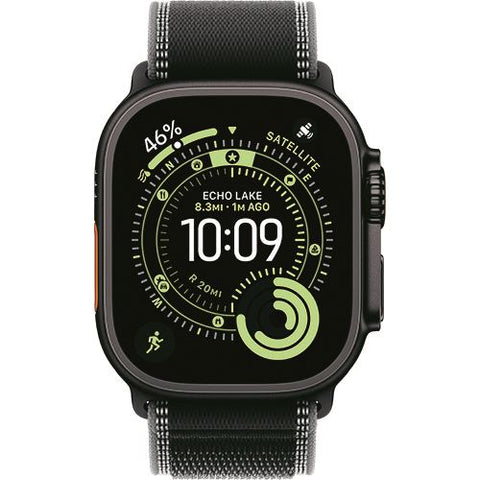 Apple Watch Ultra 3 Cellular - 49mm - Titânio preto | Loop - Preto/Carvão - S/M