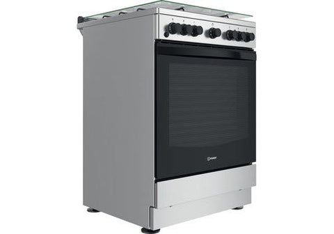 Fogão a Gás com Forno Elétrico Indesit IS67G4PHX/E | 85x60x60 cm | 4 Bocas | A | Inox