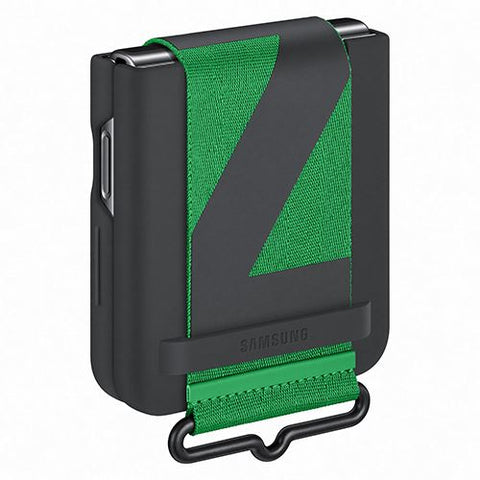 Capa Samsung Silicone + Fita para Samsung Galaxy Z Flip 4 - Preto