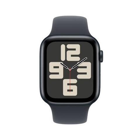 Apple Watch SE 2024 GPS 44mm - Alumínio Meia-noite | Bracelete Desportiva Meia-noite - M/L
