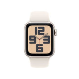 Apple Watch SE 2024 GPS 40mm - Cellular - Alumínio Luz das estrelas | Bracelete Desportiva Luz das estrelas - S/M