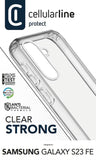 Capa Cellularline Samsung Galaxy S23 FE Clear Strong Transparente