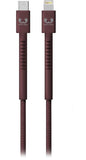 Cabo de Dados Fresh 'n Rebel Fabriq USB-C / Lightning 2m Deep Mauve