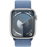 Apple Watch Series 9 GPS 45mm - Alumínio Prateado | Bracelete Loop Azul
