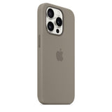 Capa Silicone Apple com MagSafe para iPhone 15 Pro - Barro