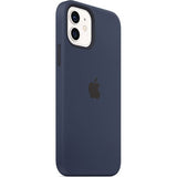 Capa em Silicone Apple com MagSafe para iPhone 12 / iPhone 12 Pro - Azul Profundo