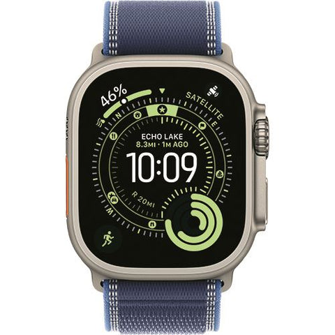 Apple Watch Ultra 3 Cellular - 49mm - Titânio natural | Loop - Azul/azul-vivo - S/M