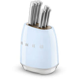 Bloco + 6 Facas Smeg KBSF02PB - Azul