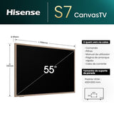 Smart TV Hisense 55 QLED 4K 55S7NQ Canvas - 140 cm